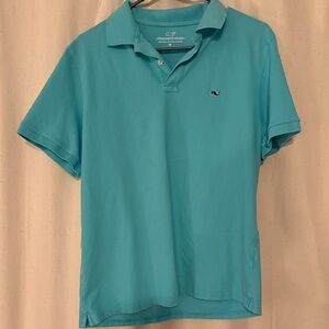 Vineyard Vines Men's Teal Polo Shirt